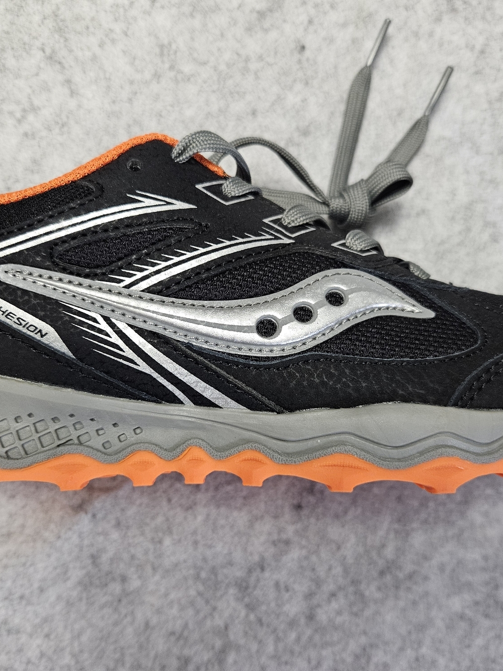 Saucony Kids Orange and Black Trail Running Shoes